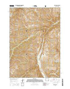 Irish Rock Wyoming Current topographic map, 1:24000 scale, 7.5 X 7.5 Minute, Year 2015