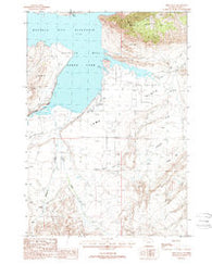Irma Flats Wyoming Historical topographic map, 1:24000 scale, 7.5 X 7.5 Minute, Year 1987