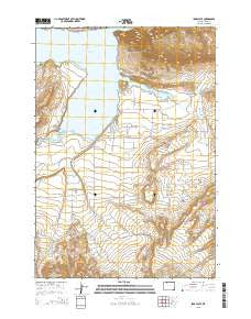 Irma Flats Wyoming Current topographic map, 1:24000 scale, 7.5 X 7.5 Minute, Year 2015