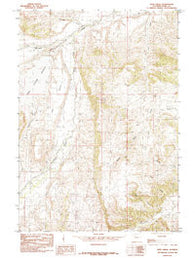 Iron Creek Wyoming Historical topographic map, 1:24000 scale, 7.5 X 7.5 Minute, Year 1985