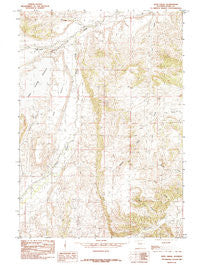Iron Creek Wyoming Historical topographic map, 1:24000 scale, 7.5 X 7.5 Minute, Year 1985
