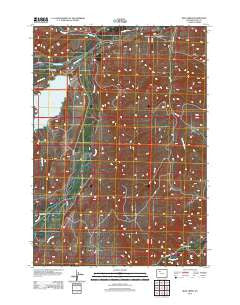 Iron Creek Wyoming Historical topographic map, 1:24000 scale, 7.5 X 7.5 Minute, Year 2012