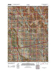 Iron Mountain Wyoming Historical topographic map, 1:24000 scale, 7.5 X 7.5 Minute, Year 2012
