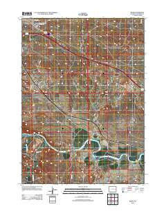 Irvine Wyoming Historical topographic map, 1:24000 scale, 7.5 X 7.5 Minute, Year 2012