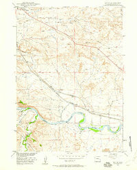 Irvine Wyoming Historical topographic map, 1:24000 scale, 7.5 X 7.5 Minute, Year 1949