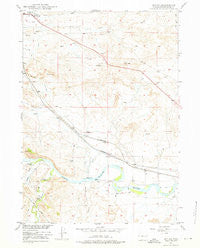 Irvine Wyoming Historical topographic map, 1:24000 scale, 7.5 X 7.5 Minute, Year 1949