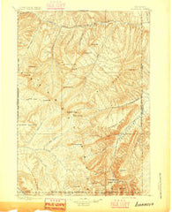Ishawooa Wyoming Historical topographic map, 1:125000 scale, 30 X 30 Minute, Year 1895