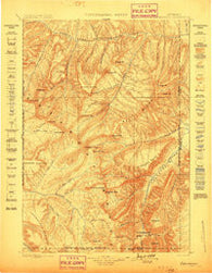 Ishawooa Wyoming Historical topographic map, 1:125000 scale, 30 X 30 Minute, Year 1899