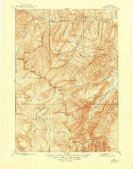 Ishawooa Wyoming Historical topographic map, 1:125000 scale, 30 X 30 Minute, Year 1899