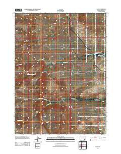Islay Wyoming Historical topographic map, 1:24000 scale, 7.5 X 7.5 Minute, Year 2012