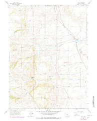Islay Wyoming Historical topographic map, 1:24000 scale, 7.5 X 7.5 Minute, Year 1962