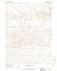 J H D Ranch Wyoming Historical topographic map, 1:24000 scale, 7.5 X 7.5 Minute, Year 1963