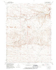 J H D Ranch Wyoming Historical topographic map, 1:24000 scale, 7.5 X 7.5 Minute, Year 1991