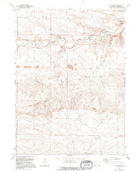 J H D Ranch Wyoming Historical topographic map, 1:24000 scale, 7.5 X 7.5 Minute, Year 1991