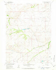 Jack Creek Reservoir Wyoming Historical topographic map, 1:24000 scale, 7.5 X 7.5 Minute, Year 1961