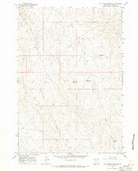 Jack Horner Reservoir Wyoming Historical topographic map, 1:24000 scale, 7.5 X 7.5 Minute, Year 1966