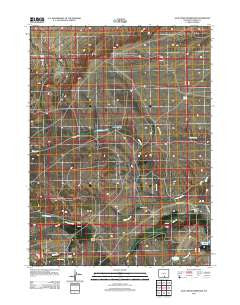 Jack Creek Reservoir Wyoming Historical topographic map, 1:24000 scale, 7.5 X 7.5 Minute, Year 2012