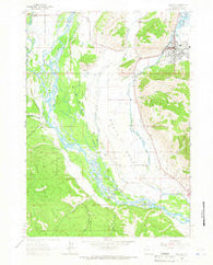 Jackson Wyoming Historical topographic map, 1:24000 scale, 7.5 X 7.5 Minute, Year 1963