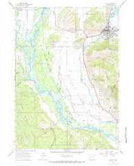 Jackson Wyoming Historical topographic map, 1:24000 scale, 7.5 X 7.5 Minute, Year 1963