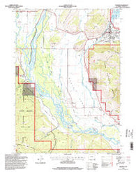 Jackson Wyoming Historical topographic map, 1:24000 scale, 7.5 X 7.5 Minute, Year 1996