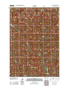 Jaggar Peak Wyoming Historical topographic map, 1:24000 scale, 7.5 X 7.5 Minute, Year 2012