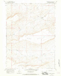 Jawbone Ranch Wyoming Historical topographic map, 1:24000 scale, 7.5 X 7.5 Minute, Year 1966