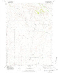 Jay Em NW Wyoming Historical topographic map, 1:24000 scale, 7.5 X 7.5 Minute, Year 1974
