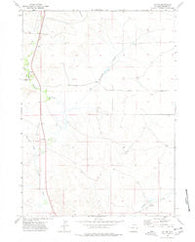 Jay Em Wyoming Historical topographic map, 1:24000 scale, 7.5 X 7.5 Minute, Year 1974