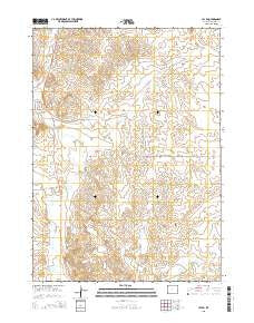 Jay Em Wyoming Current topographic map, 1:24000 scale, 7.5 X 7.5 Minute, Year 2015