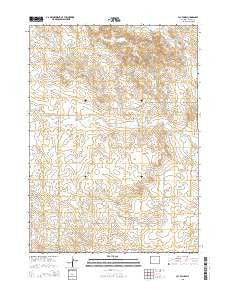Jay Em NW Wyoming Current topographic map, 1:24000 scale, 7.5 X 7.5 Minute, Year 2015