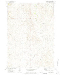 Jeffers Draw Wyoming Historical topographic map, 1:24000 scale, 7.5 X 7.5 Minute, Year 1972