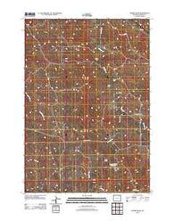 Jeffers Draw Wyoming Historical topographic map, 1:24000 scale, 7.5 X 7.5 Minute, Year 2012