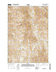 Jeffers Draw Wyoming Current topographic map, 1:24000 scale, 7.5 X 7.5 Minute, Year 2015