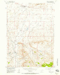Jeffrey City Wyoming Historical topographic map, 1:24000 scale, 7.5 X 7.5 Minute, Year 1957