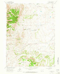 Jelm Mountain Wyoming Historical topographic map, 1:24000 scale, 7.5 X 7.5 Minute, Year 1963