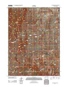 Jelm Mountain Wyoming Historical topographic map, 1:24000 scale, 7.5 X 7.5 Minute, Year 2012