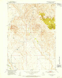Jenkins Mountain Wyoming Historical topographic map, 1:24000 scale, 7.5 X 7.5 Minute, Year 1951