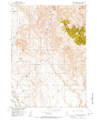 Jenkins Mountain Wyoming Historical topographic map, 1:24000 scale, 7.5 X 7.5 Minute, Year 1957