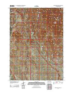Jenkins Mountain Wyoming Historical topographic map, 1:24000 scale, 7.5 X 7.5 Minute, Year 2012
