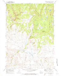 Jensen Meadows Wyoming Historical topographic map, 1:24000 scale, 7.5 X 7.5 Minute, Year 1969