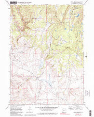 Jensen Meadows Wyoming Historical topographic map, 1:24000 scale, 7.5 X 7.5 Minute, Year 1969
