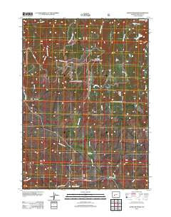 Jensen Meadows Wyoming Historical topographic map, 1:24000 scale, 7.5 X 7.5 Minute, Year 2012