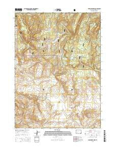 Jensen Meadows Wyoming Current topographic map, 1:24000 scale, 7.5 X 7.5 Minute, Year 2015