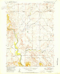 Jewel Springs Wyoming Historical topographic map, 1:24000 scale, 7.5 X 7.5 Minute, Year 1950