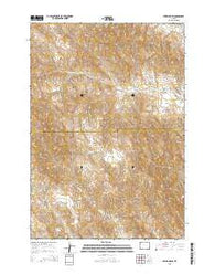 Jewell Draw Wyoming Current topographic map, 1:24000 scale, 7.5 X 7.5 Minute, Year 2015