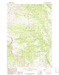 Jim Mountain Wyoming Historical topographic map, 1:24000 scale, 7.5 X 7.5 Minute, Year 1987