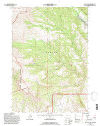 Jim Mountain Wyoming Historical topographic map, 1:24000 scale, 7.5 X 7.5 Minute, Year 1991