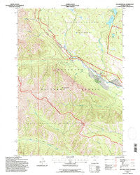 Jim Smith Peak Wyoming Historical topographic map, 1:24000 scale, 7.5 X 7.5 Minute, Year 1991
