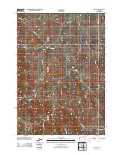 Jim Creek Wyoming Historical topographic map, 1:24000 scale, 7.5 X 7.5 Minute, Year 2012