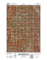 Jim Mountain Wyoming Historical topographic map, 1:24000 scale, 7.5 X 7.5 Minute, Year 2012